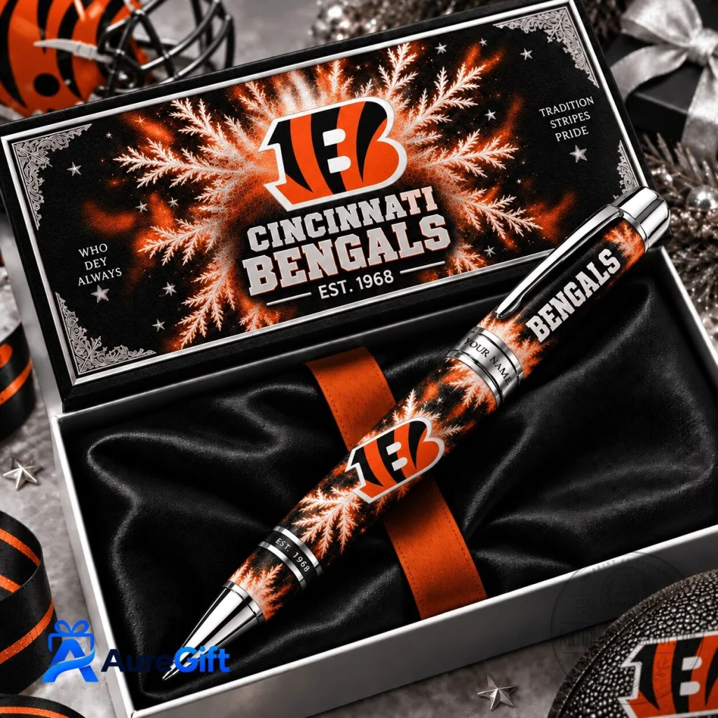 Cincinnati Bengals NFL Christmas Kick Off Personalized Ballpoint Pen Cincinnati Bengals NFL Christmas Kick Off Personalized Ballpoint Pen
