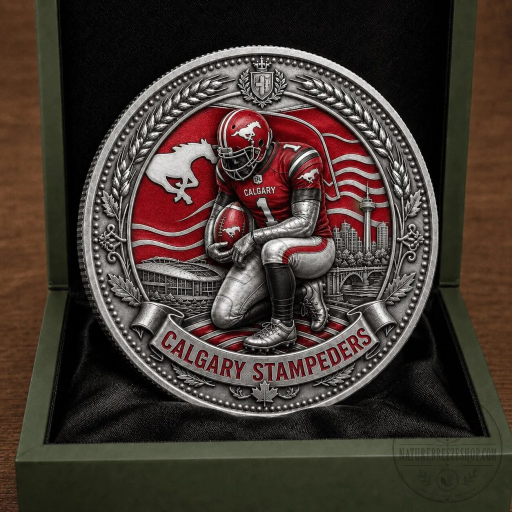 Calgary Stampeders Canadian Football League Commemorative Collectible Coin Calgary Stampeders Canadian Football League Commemorative Collectible Coin