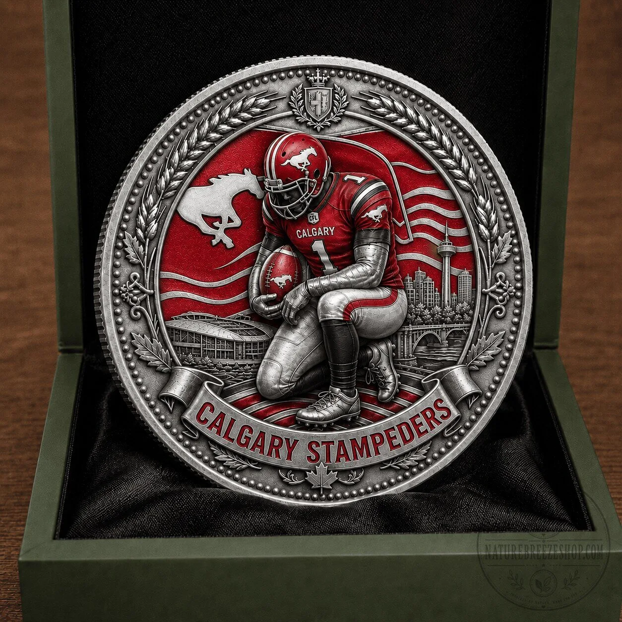 Calgary Stampeders Canadian Football League Commemorative Collectible Coin