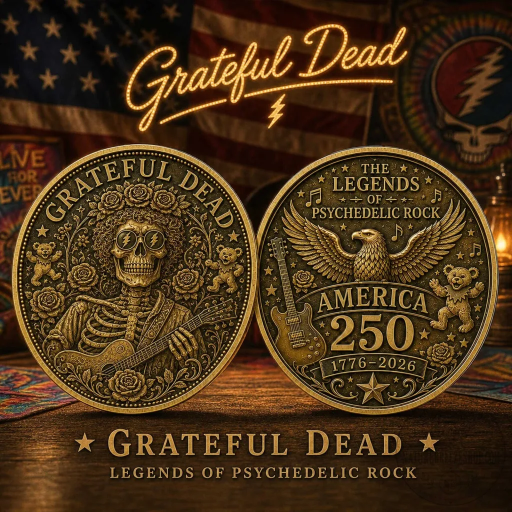 Grateful Dead America 250th Anniversary Legends of Psychedelic Rock Coin Grateful Dead America 250th Anniversary Legends of Psychedelic Rock Coin