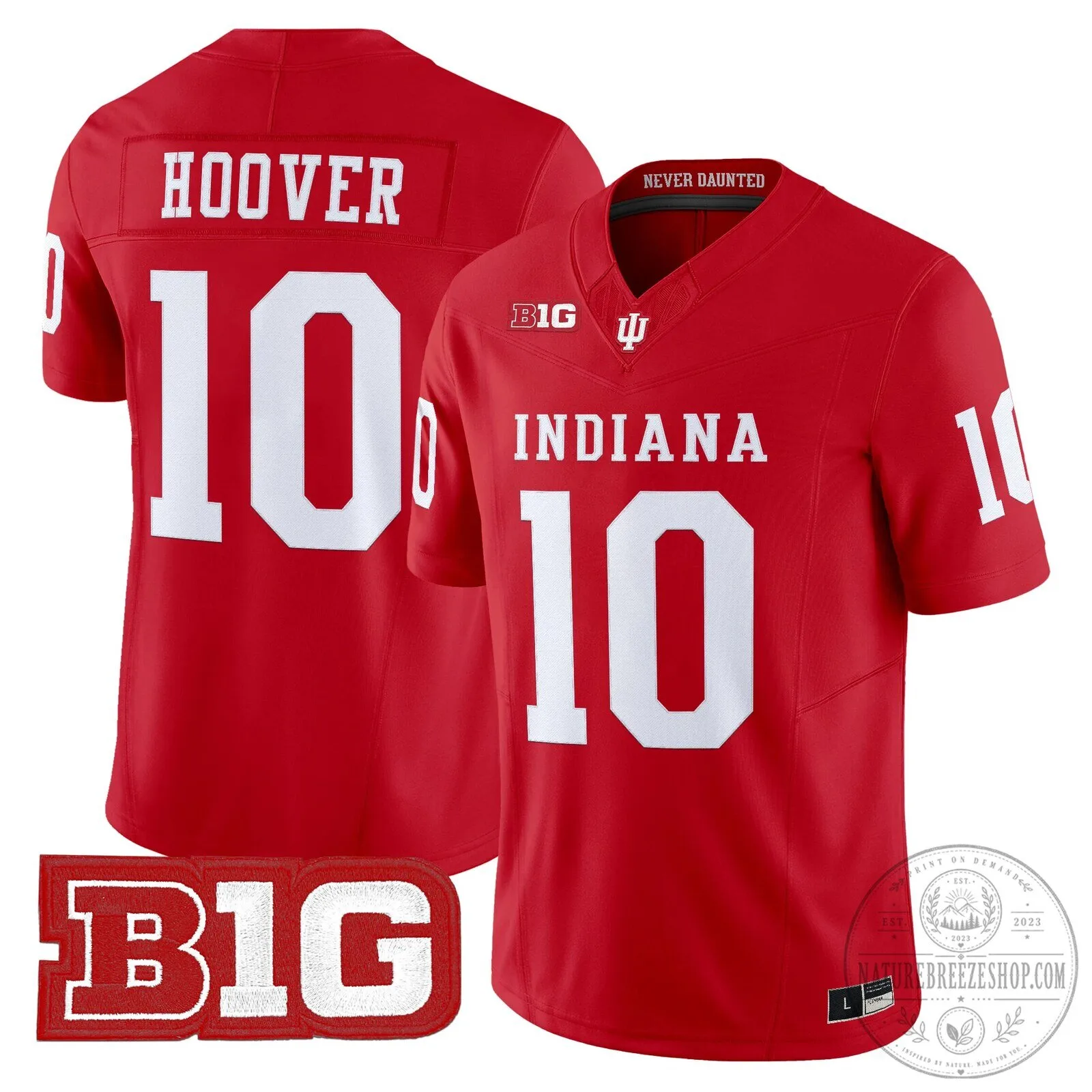 Indiana Hoosiers College Football Team Red Replica Jersey