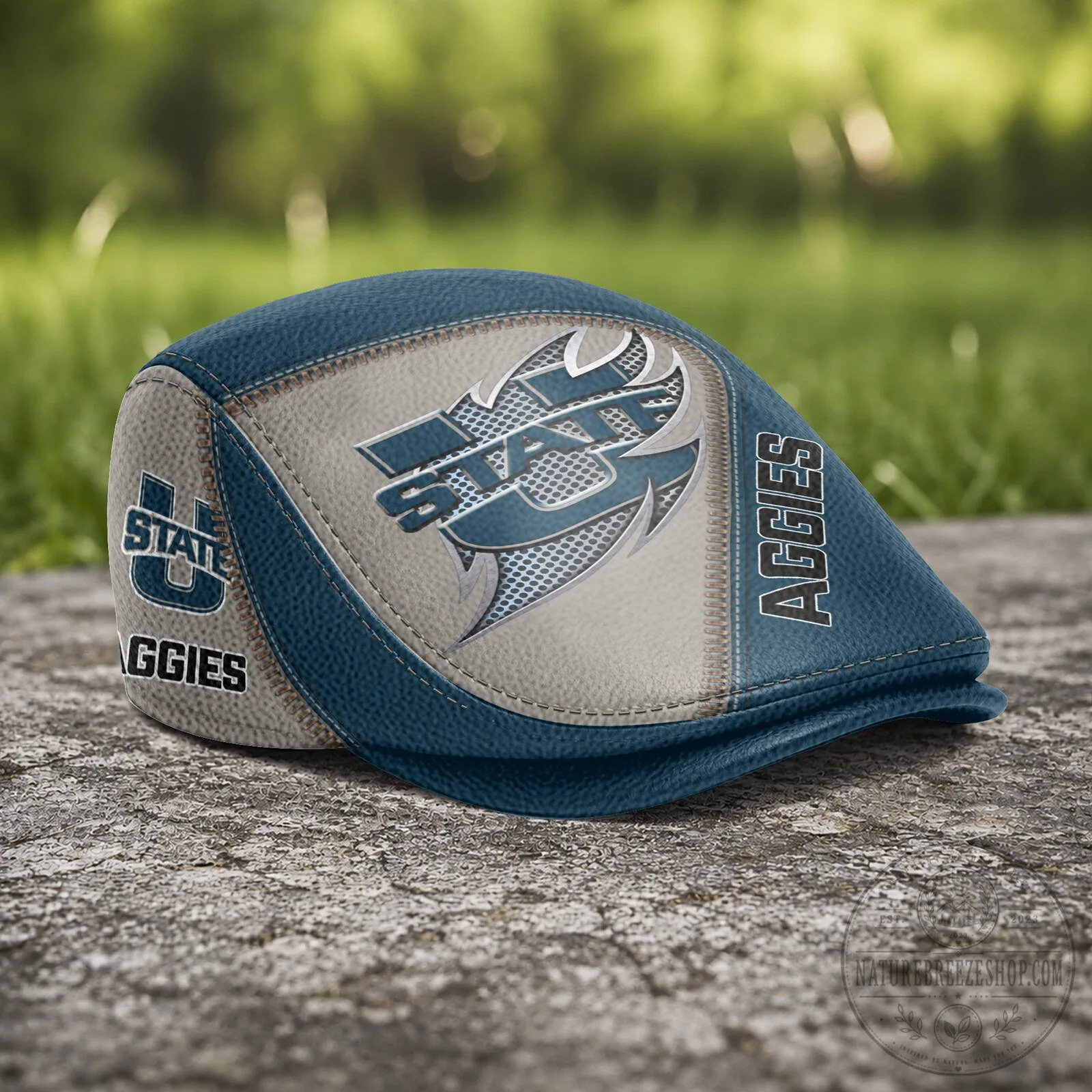 Utah State Aggies NCAA Jeff Cap Flat Cap