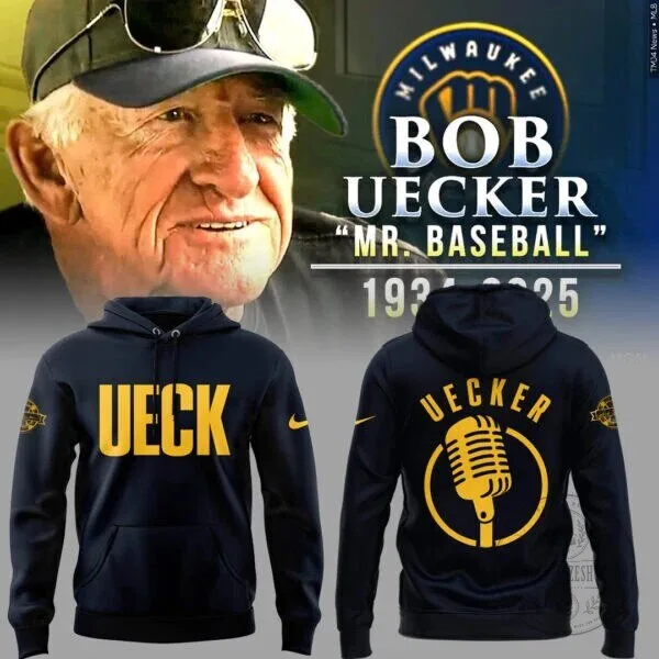 Bob Uecker Mr. Baseball Hoodie for Milwaukee Brewers Fans