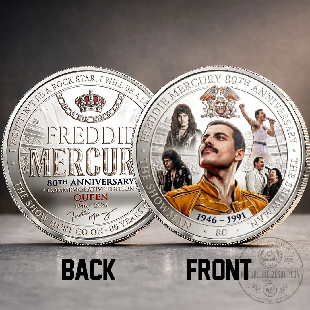 Freddie Mercury Queen 80th Anniversary Commemorative Edition Gold Coin 11 Freddie Mercury Queen 80th Anniversary Commemorative Edition Gold Coin