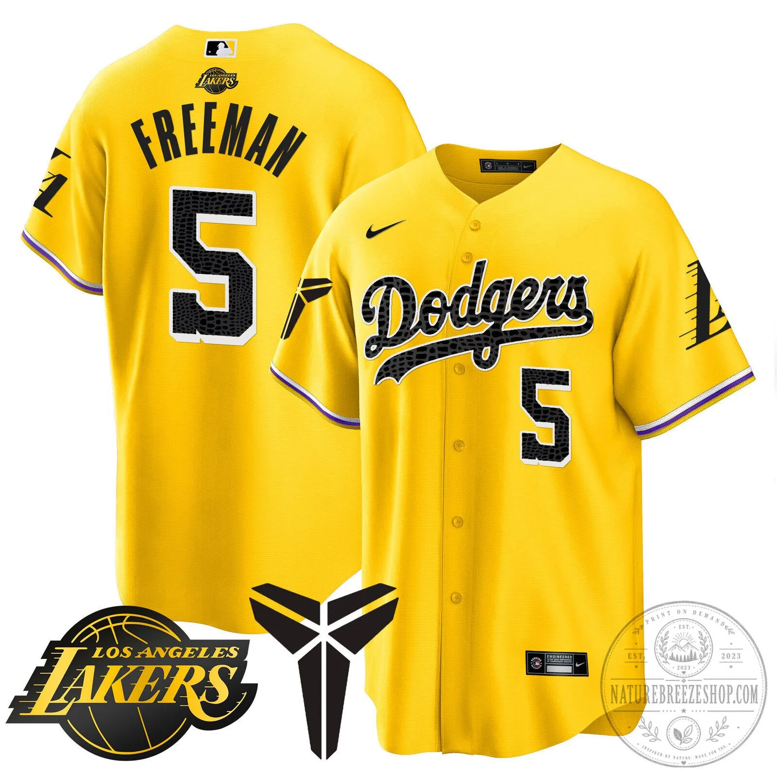 Kobe Bryant Black Mamba Edition Baseball Jersey - Los Angeles Dodgers 78 Kobe Bryant Black Mamba Edition Baseball Jersey - Los Angeles Dodgers