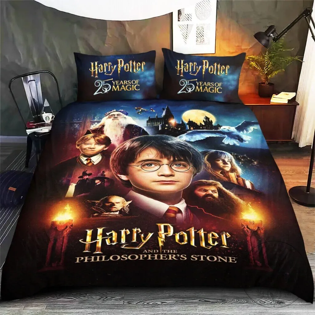 Harry Potter 25 Years of Magic Philosopher's Stone Duvet Cover Bedding Set