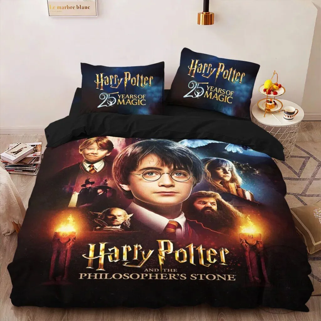 Harry Potter 25 Years of Magic Philosopher's Stone Duvet Cover Bedding Set 8 Harry Potter 25 Years of Magic Philosopher