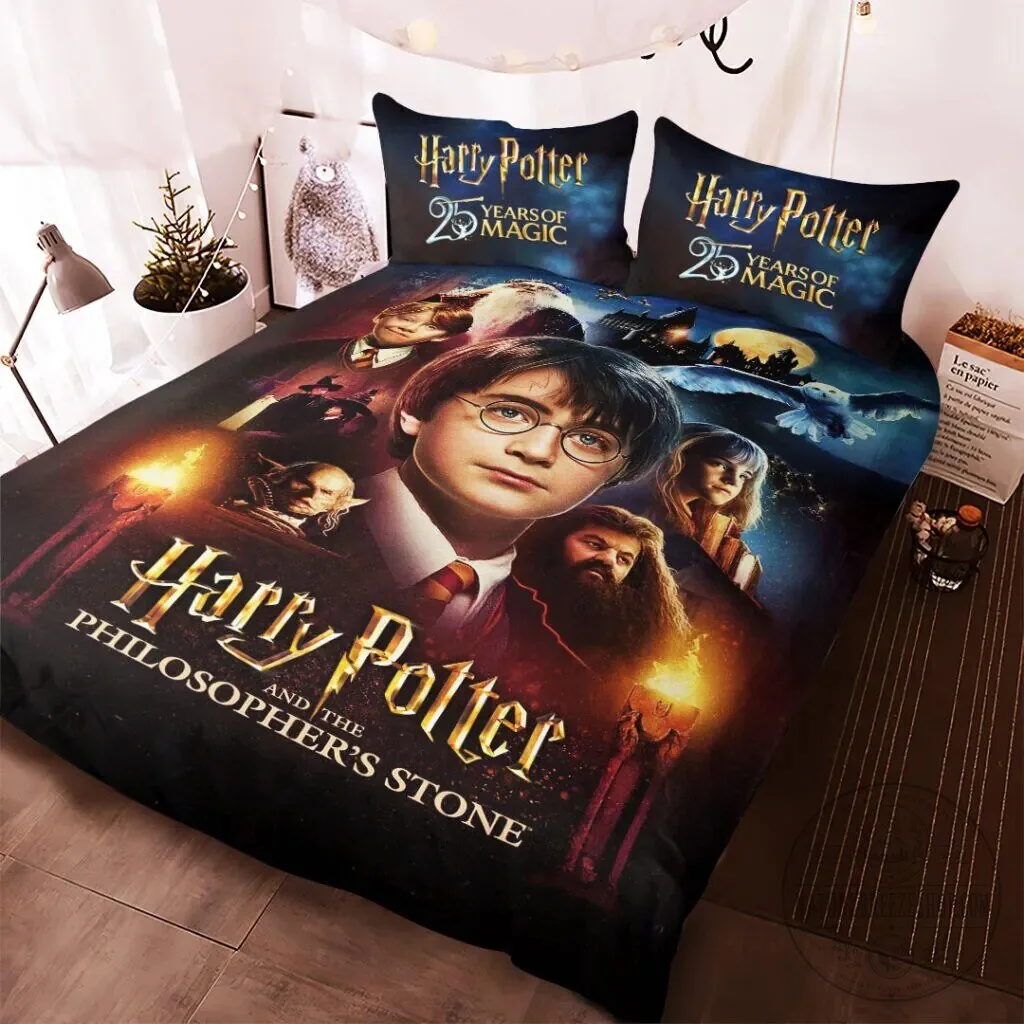 Harry Potter 25 Years of Magic Philosopher's Stone Duvet Cover Bedding Set 9 Harry Potter 25 Years of Magic Philosopher