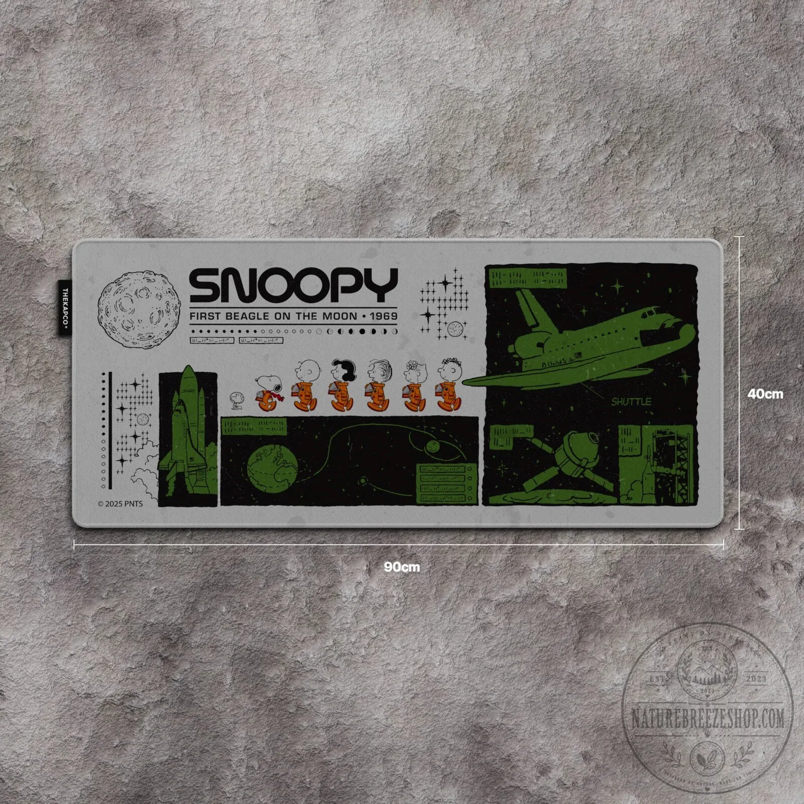 Snoopy First Beagle on the Moon 1969 Space Shuttle Mousepad with LED Lighting 7 Snoopy First Beagle on the Moon 1969 Space Shuttle Mousepad with LED Lighting