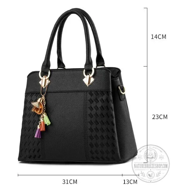 Mustang Custom Name Classic Leather Women's Handbag with Horse Logo 30 Mustang Custom Name Classic Leather Women