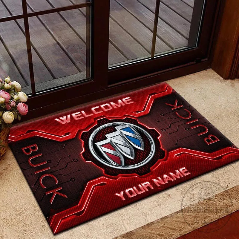 Buick Personalized Welcome Home Doormat with Custom Name 16 Buick Personalized Welcome Home Doormat with Custom Name