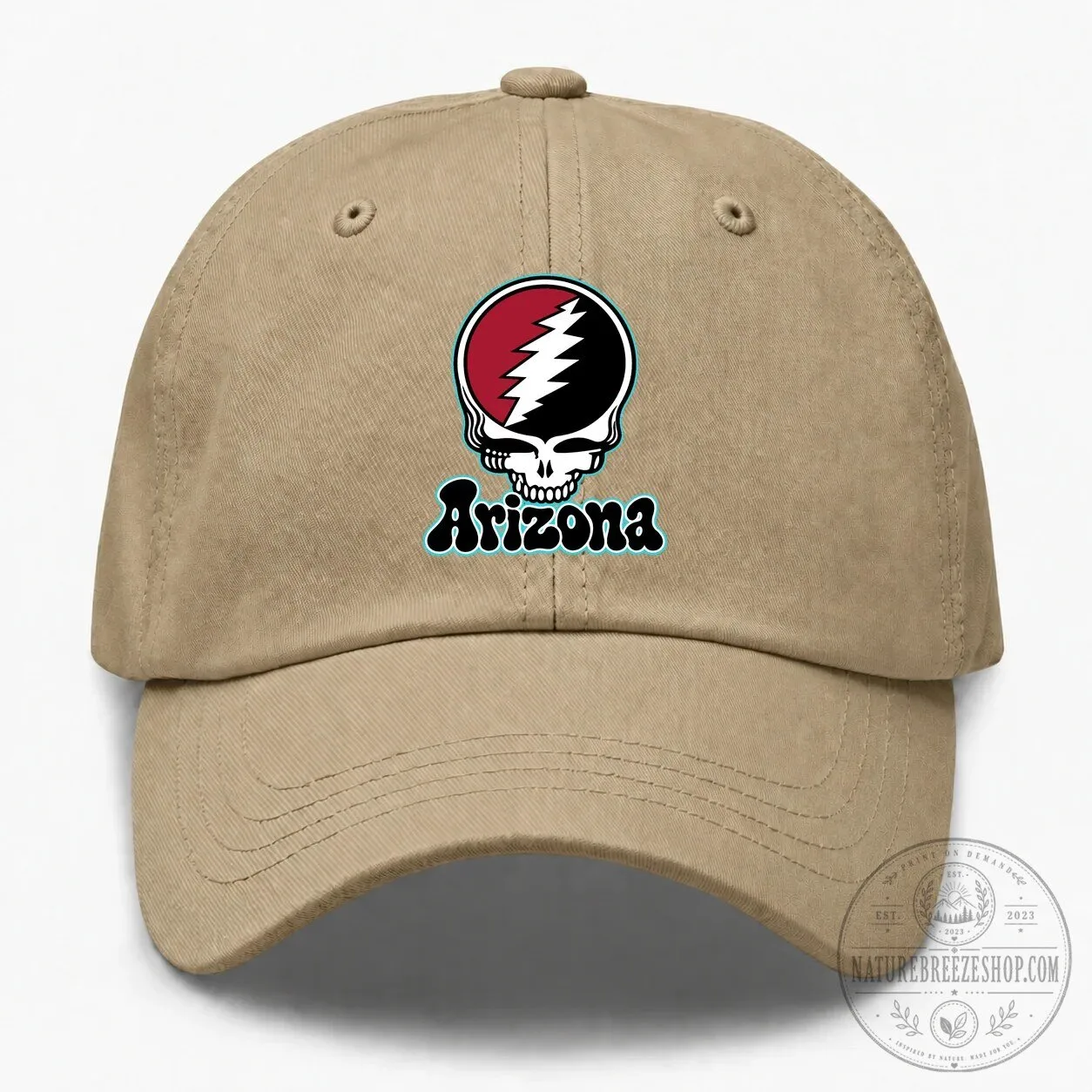 Grateful Dead Stealie Skull Arizona Baseball Dad Cap Hat 11 Grateful Dead Stealie Skull Arizona Baseball Dad Cap Hat