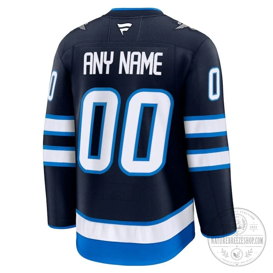 Winnipeg Jets National Hockey League Home Premium Custom Hockey Jersey 7 Winnipeg Jets National Hockey League Home Premium Custom Hockey Jersey