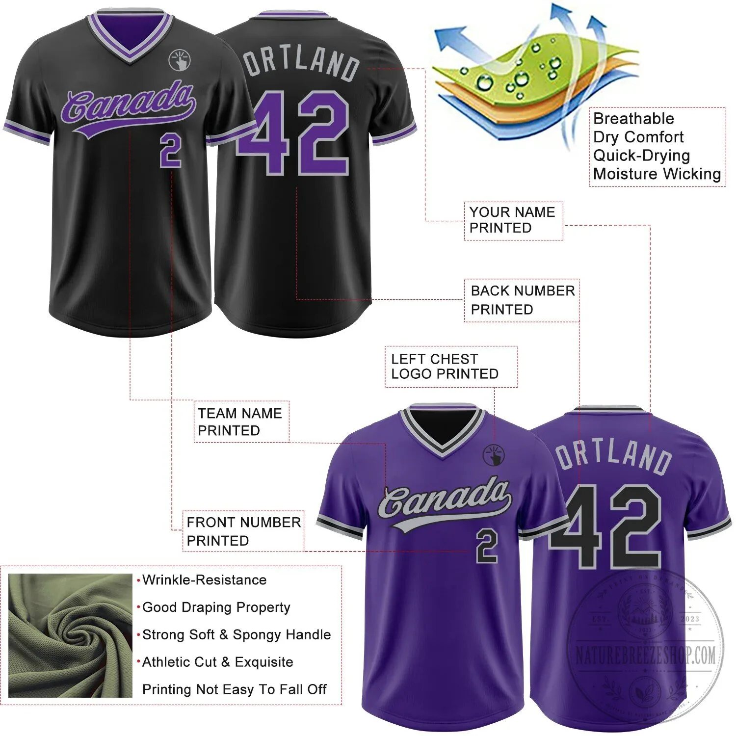 Custom Black Purple Gray Reversible Pullover Baseball Jersey Shirt 15 Custom Black Purple Gray Reversible Pullover Baseball Jersey Shirt