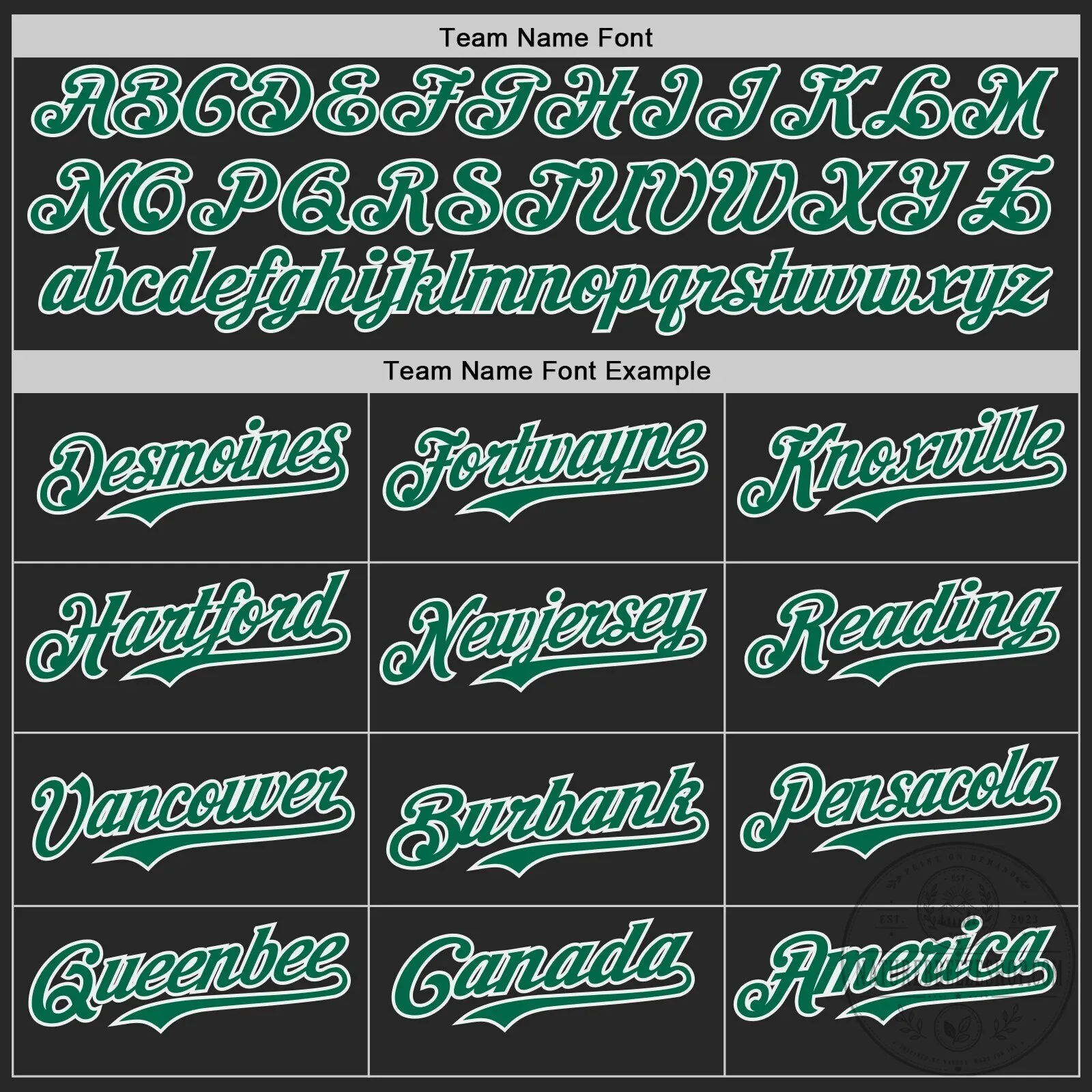 Personalized Baseball Jersey with Black, Kelly Green, and White Diagonal Brush Stroke Design 12 Personalized Baseball Jersey with Black, Kelly Green, and White Diagonal Brush Stroke Design