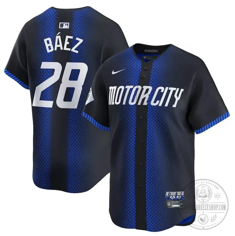 Detroit Tigers Javier Baez City Connect 2024 Baseball Jersey