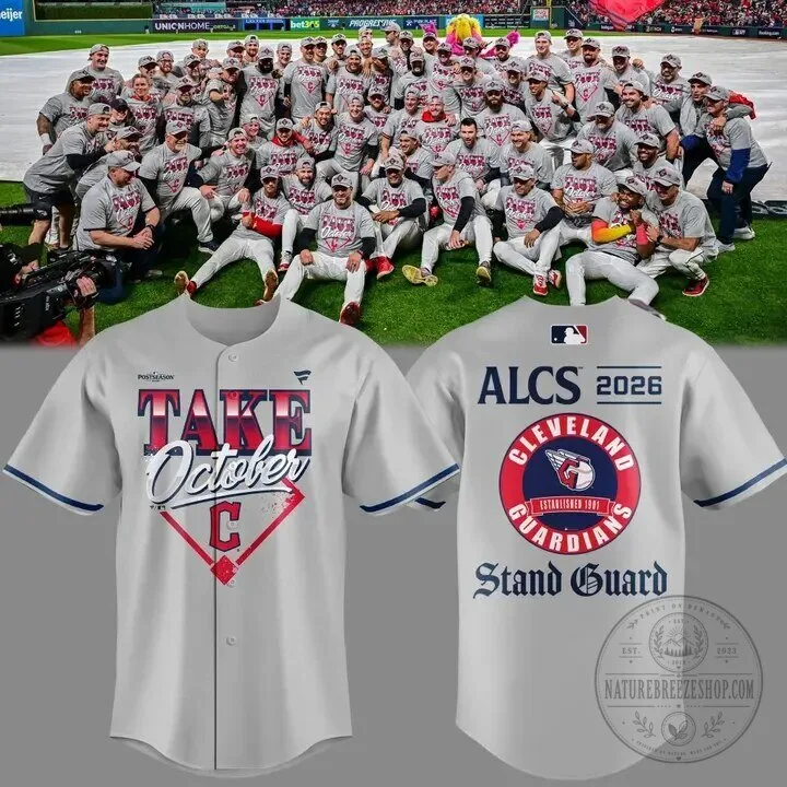 Cleveland Guardians MLB 2026 ALCS Take October Postseason Baseball Jersey
