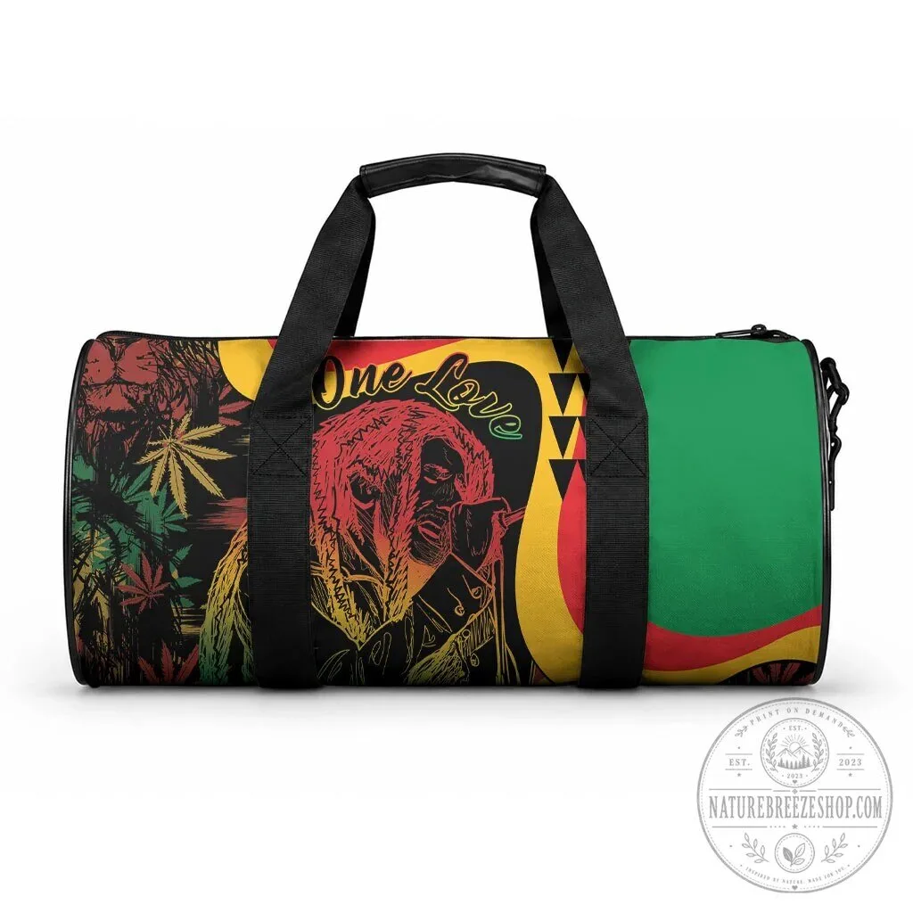 Bob Marley One Love Reggae Music Duffle Bag