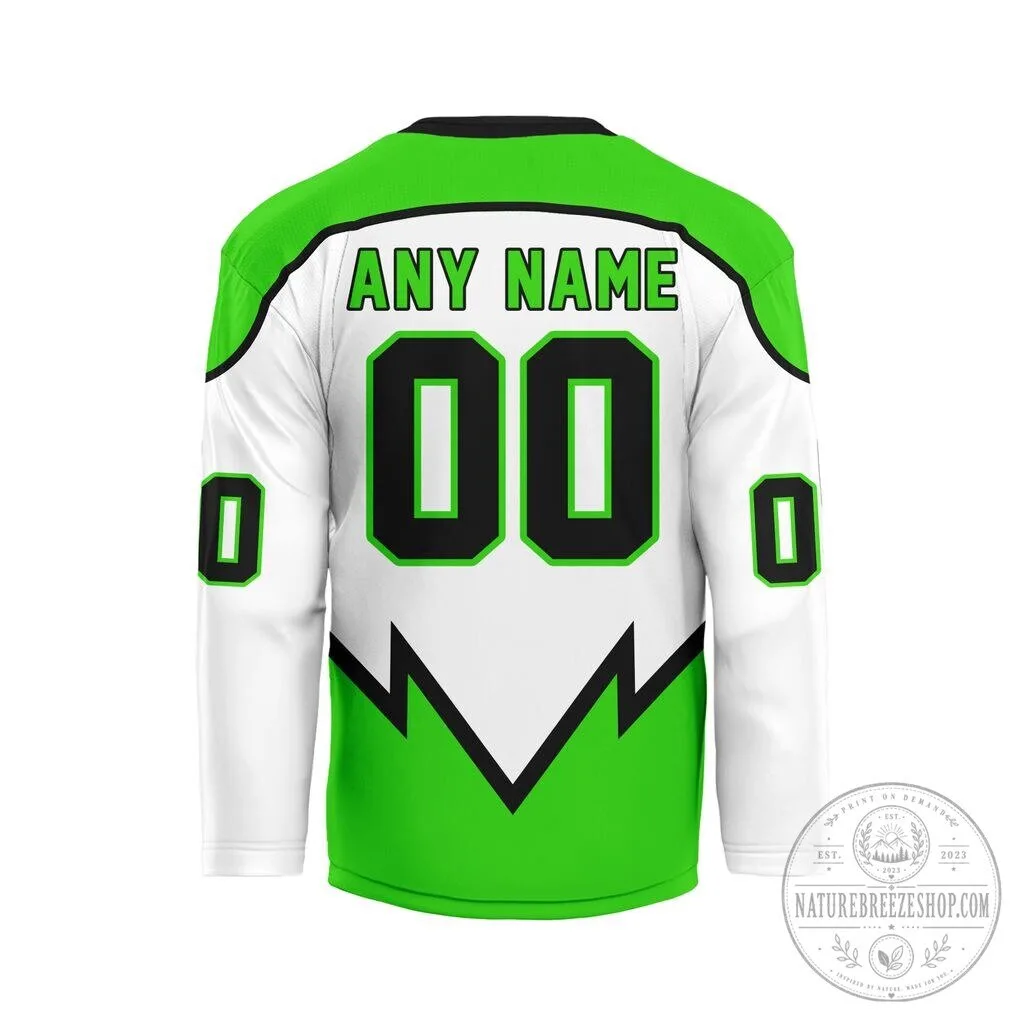 Saskatchewan Rush National Lacrosse League White and Green Hockey Jersey 7 Saskatchewan Rush National Lacrosse League White and Green Hockey Jersey