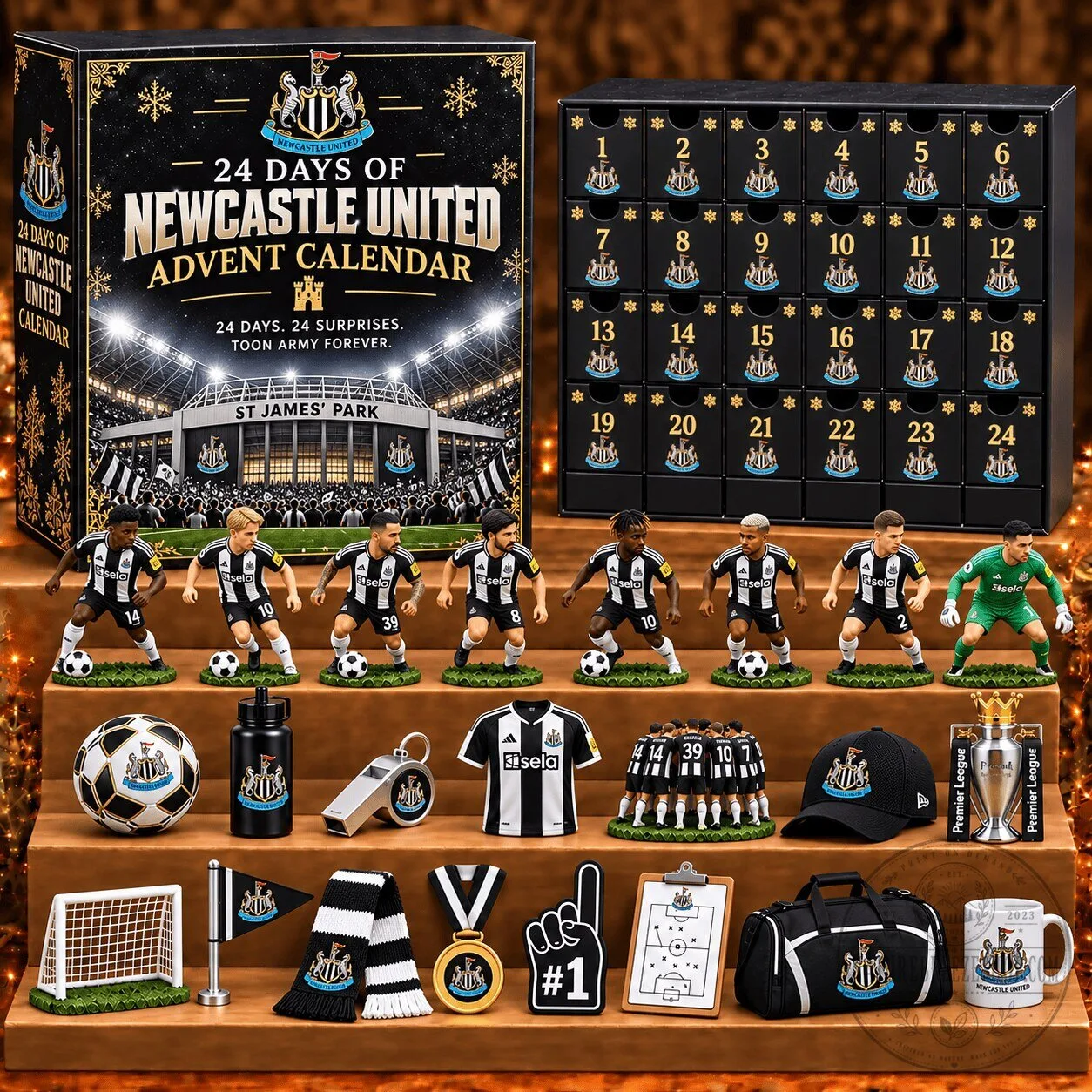 Newcastle United Premier League Football Team 2026 Advent Calendar