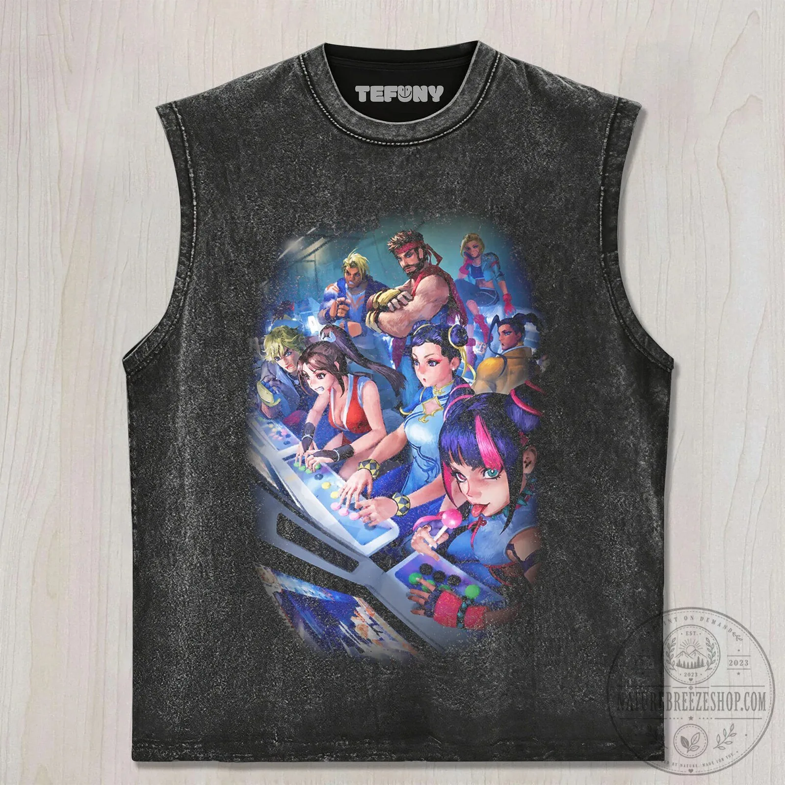 Street Fighter Video Game Arcade Cabinet T-Shirt 10 Street Fighter Video Game Arcade Cabinet T-Shirt