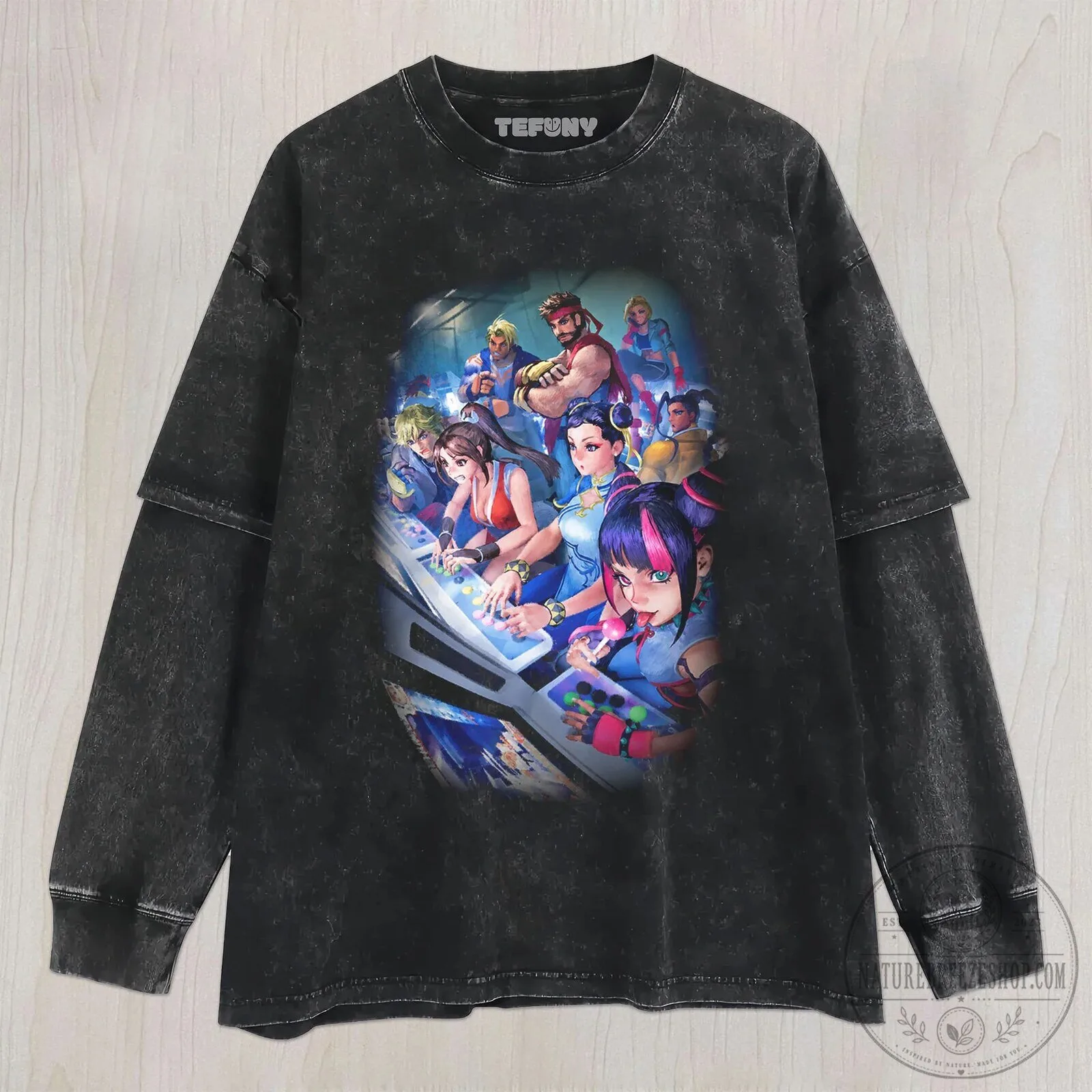Street Fighter Video Game Arcade Cabinet T-Shirt 11 Street Fighter Video Game Arcade Cabinet T-Shirt