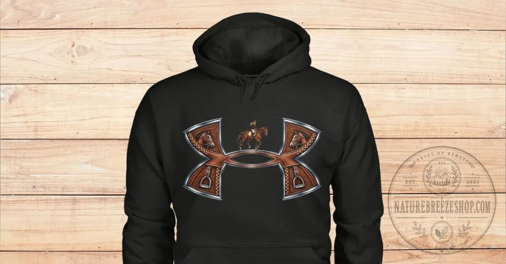 Equestrian Horse Riding Western Cowboy Saddle Leather Design Hoodie Equestrian Horse Riding Western Cowboy Saddle Leather Design Hoodie