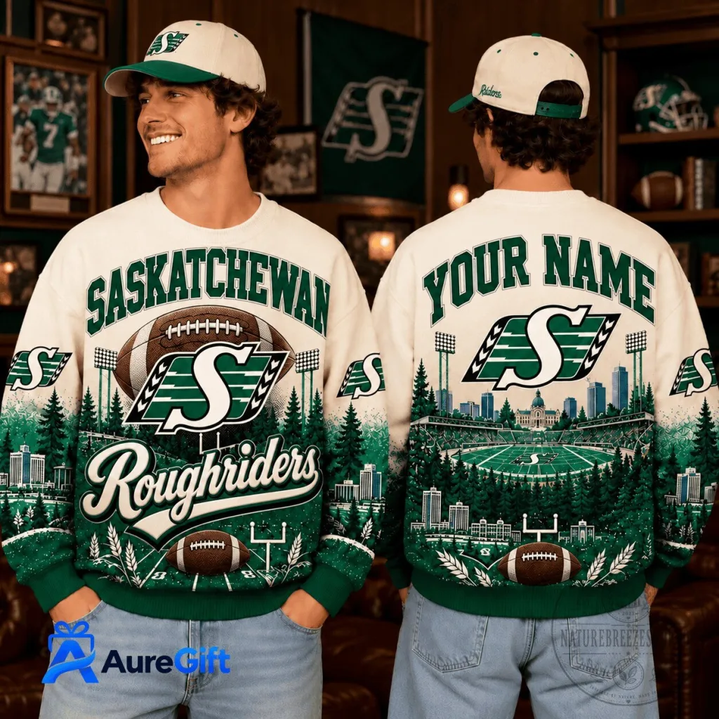 Saskatchewan Roughriders Football Personalized Christmas Ugly Sweater Sweatshirt Saskatchewan Roughriders Football Personalized Christmas Ugly Sweater Sweatshirt