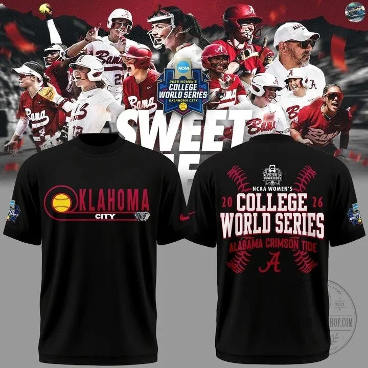 Alabama Crimson Tide 2026 Women's College World Series Softball T-Shirt