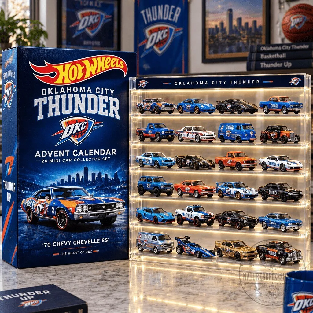Hot Wheels Oklahoma City Thunder 24 Mini Car Collector Set