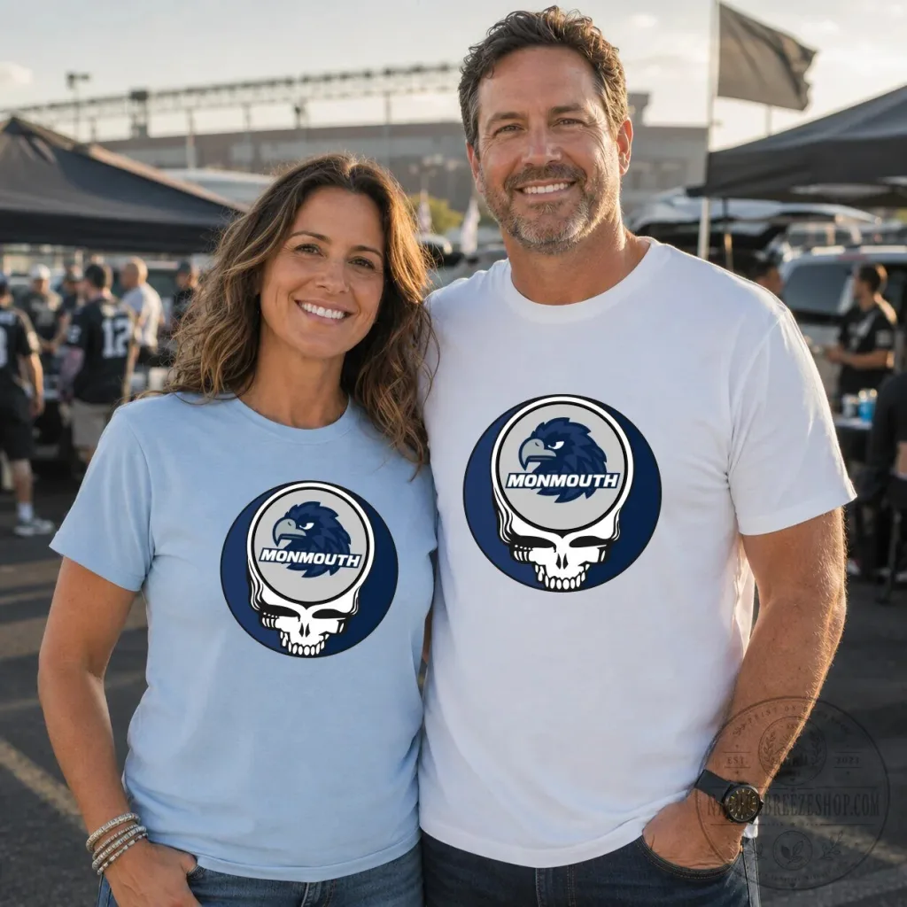 Monmouth University Hawks Grateful Dead Steal Your Face Logo T-Shirt Monmouth University Hawks Grateful Dead Steal Your Face Logo T-Shirt