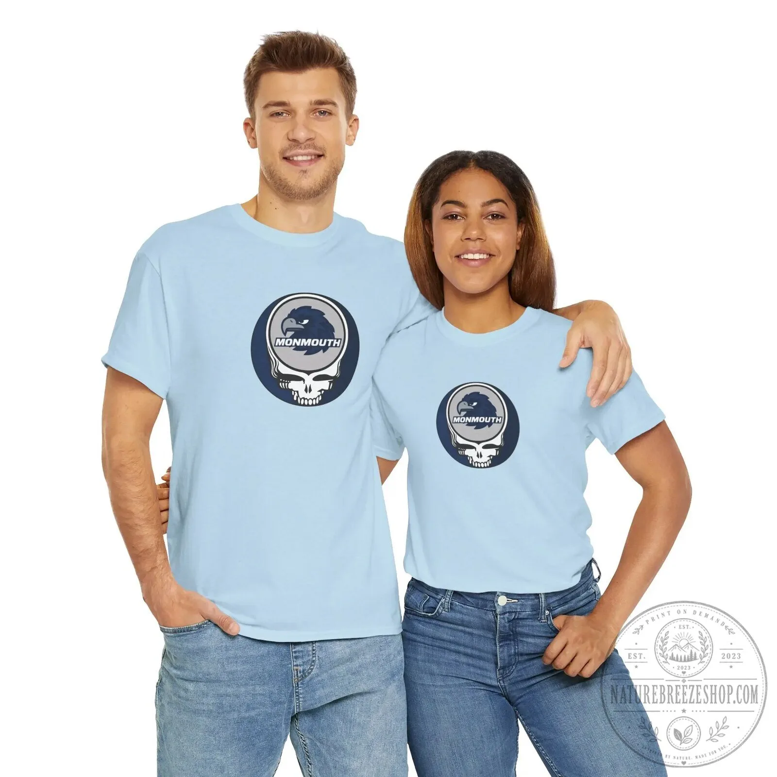 Monmouth University Hawks Grateful Dead Steal Your Face Logo T-Shirt 14 Monmouth University Hawks Grateful Dead Steal Your Face Logo T-Shirt