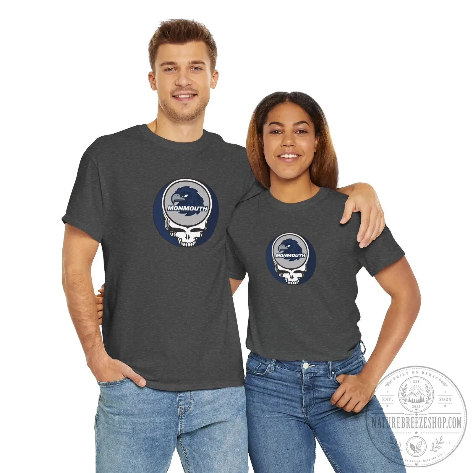 Monmouth University Hawks Grateful Dead Steal Your Face Logo T-Shirt 18 Monmouth University Hawks Grateful Dead Steal Your Face Logo T-Shirt
