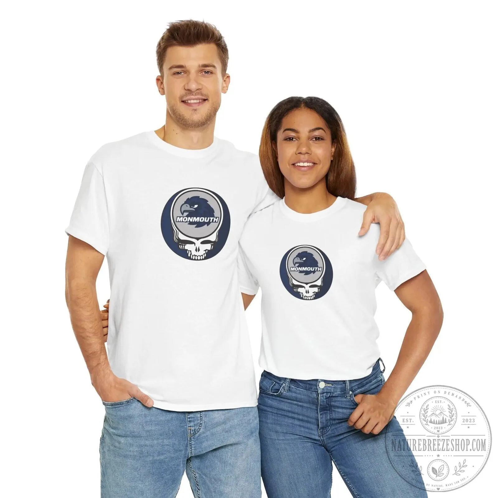 Monmouth University Hawks Grateful Dead Steal Your Face Logo T-Shirt 21 Monmouth University Hawks Grateful Dead Steal Your Face Logo T-Shirt