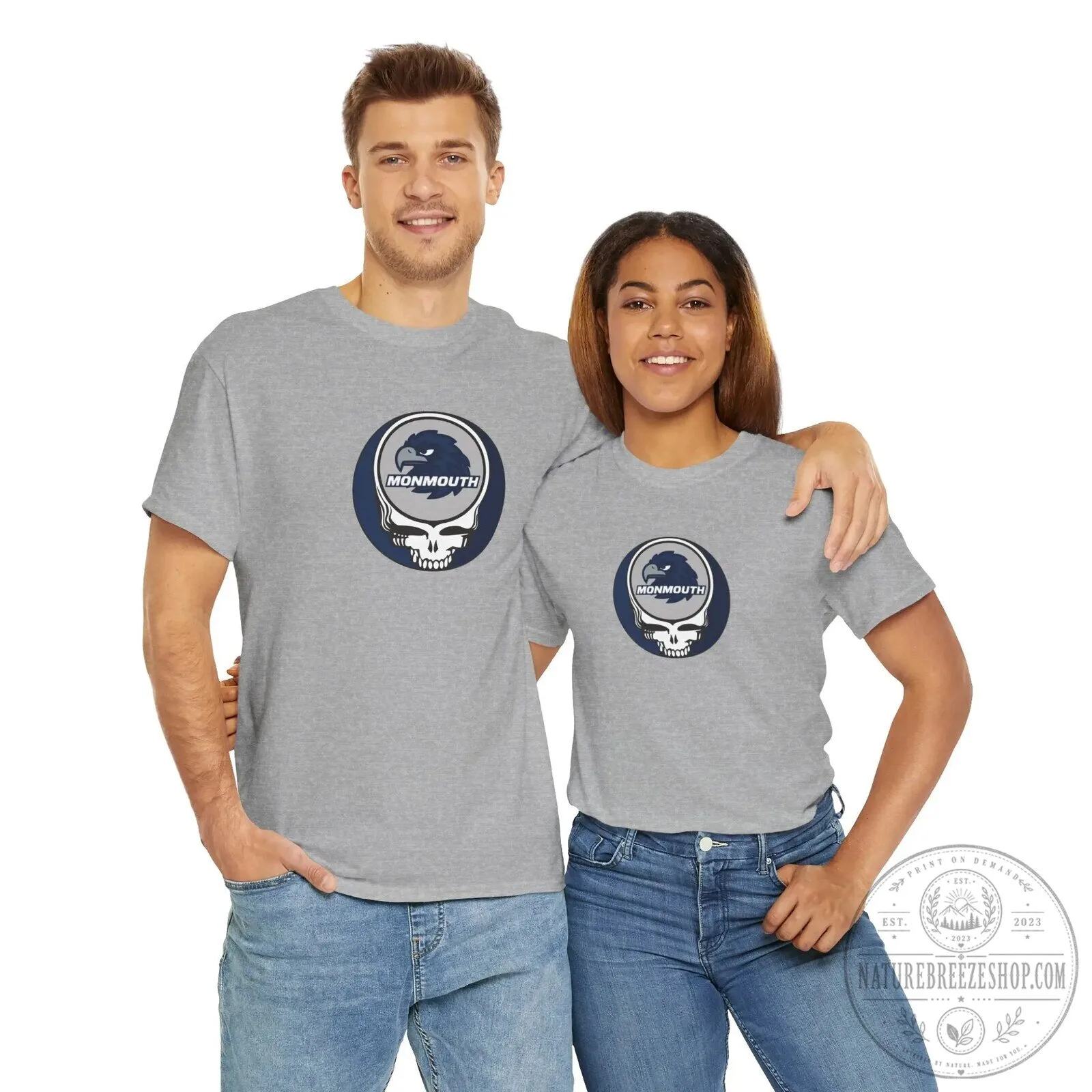 Monmouth University Hawks Grateful Dead Steal Your Face Logo T-Shirt 22 Monmouth University Hawks Grateful Dead Steal Your Face Logo T-Shirt