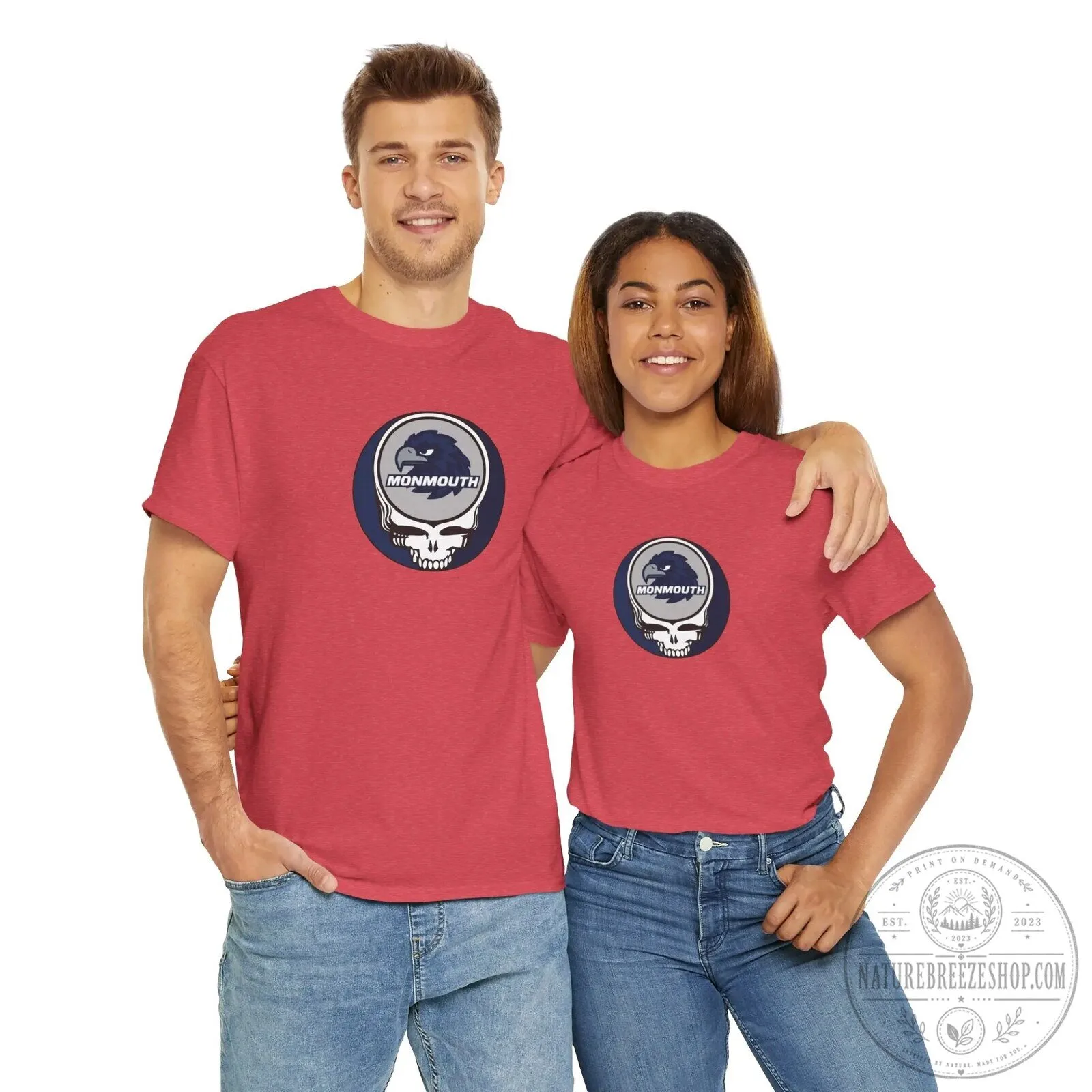 Monmouth University Hawks Grateful Dead Steal Your Face Logo T-Shirt 23 Monmouth University Hawks Grateful Dead Steal Your Face Logo T-Shirt