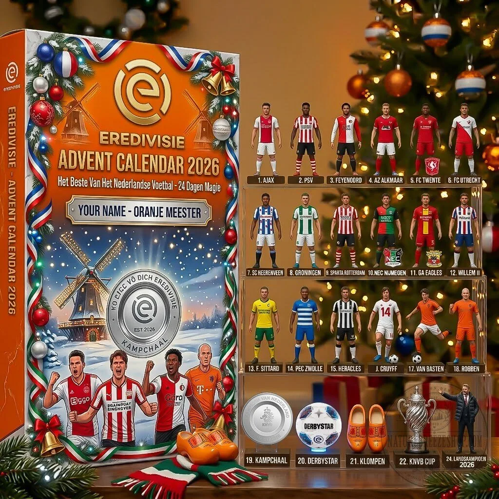 Eredivisie Dutch Football 2026 Advent Calendar with Figurines and Gifts