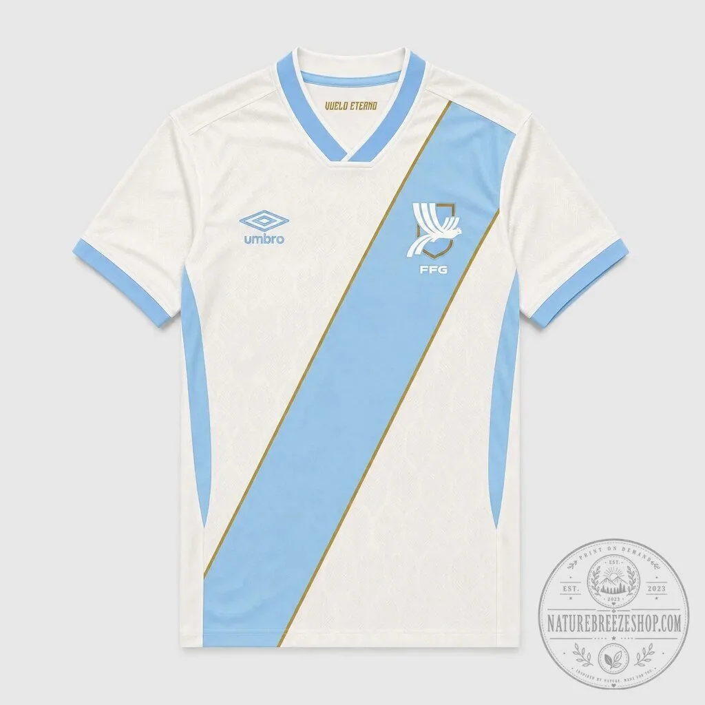 Guatemala Football Federation Home Kit Soccer Jersey for Men 1 Guatemala Football Federation Home Kit Soccer Jersey for Men