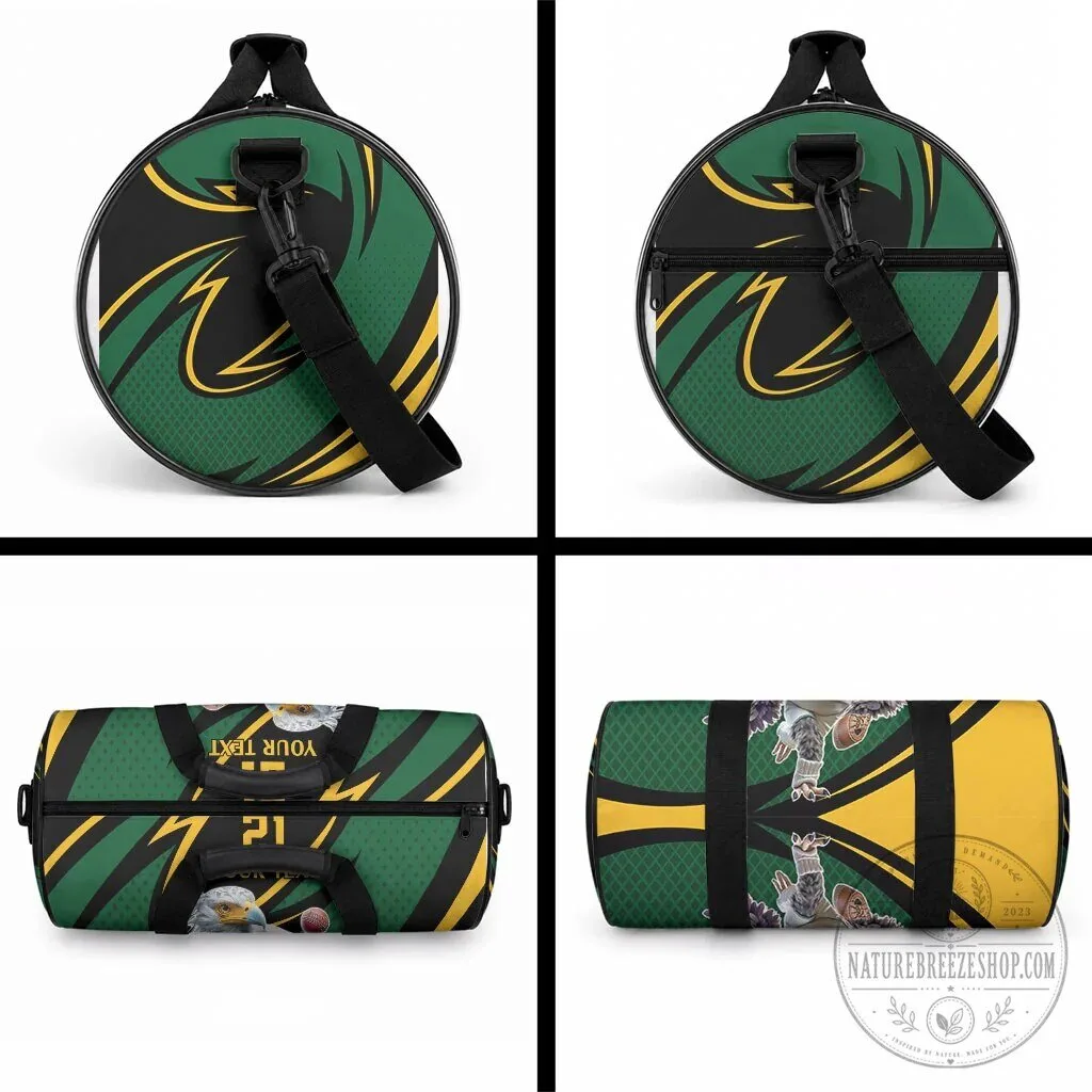 South Africa Cricket Secretary Bird Mascot Personalized Duffle Bag 9 South Africa Cricket Secretary Bird Mascot Personalized Duffle Bag