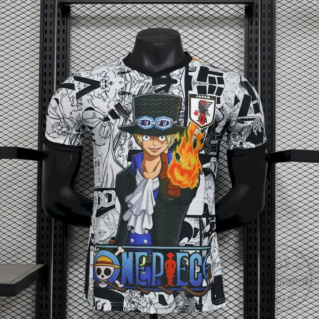 One Piece Sabo Fire Fist Anime Manga Japan Football Soccer Jersey